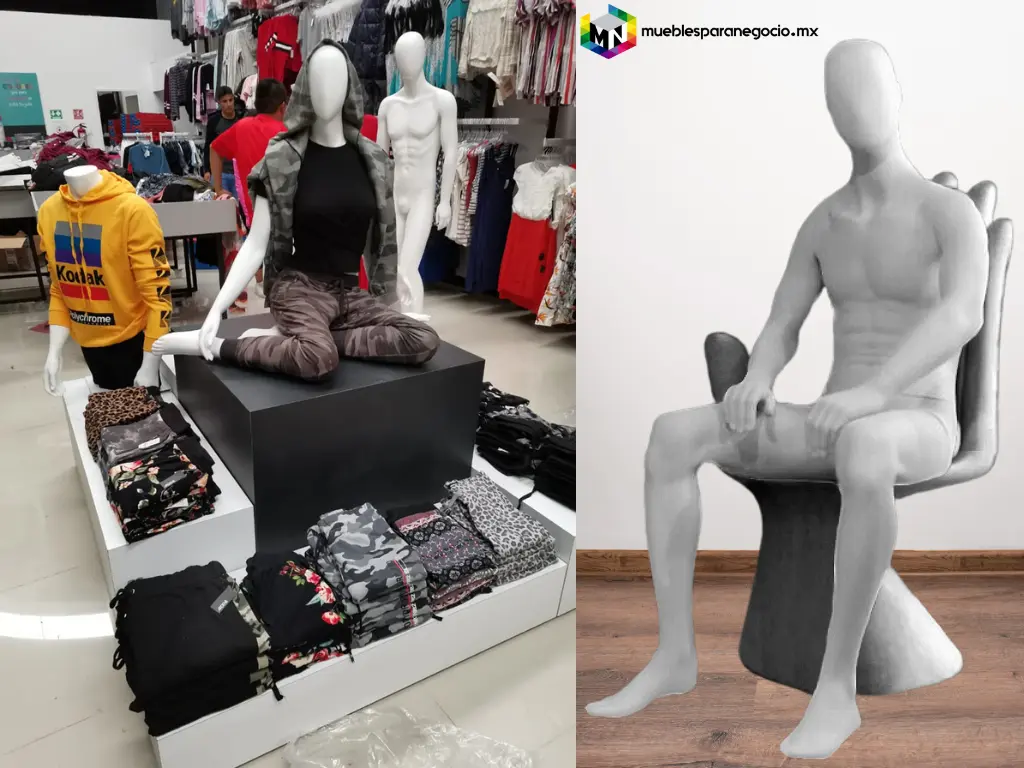 maniquis sentados