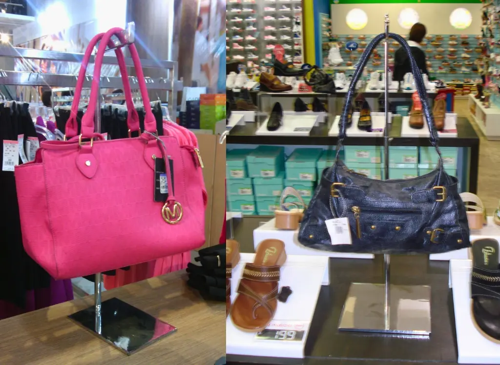 Mueble de exhibición para bolsos de dama